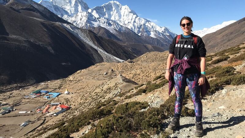 NUI Galway graduate Ciara Cremin on her trekking trip before heading for home.