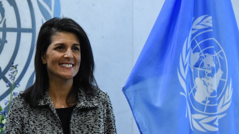 Nikki Haley, nominated as UN ambassador by Donald Trump, managed to leave his administration two years later still on good terms with him and with her reputation more or less intact. Photograph: Stephanie Keith/Reuters