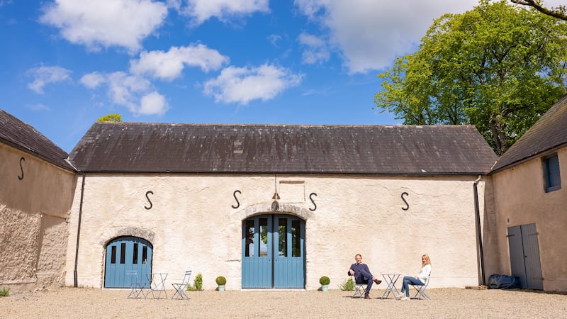 Christopher and Dorothy-Ellen Kitchin at Juniper barn, Newpark, Co Sligo. Photograph: Pink Lime Studios