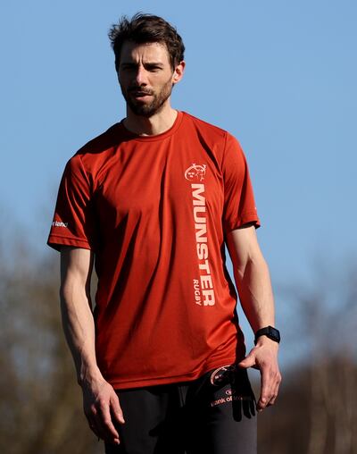 Physiotherapist David Breen during his time with Munster: His time with the province ended on a successful note, with the club capturing the URC in May. Photograph: James Crombie/Inpho 