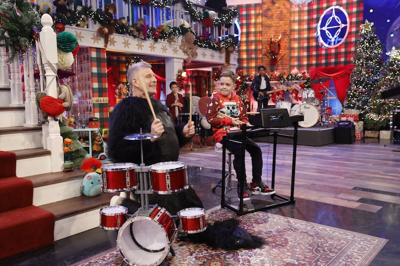 Ollie Hickey from Enfield, Co Meath, opens the Toy Show Appeal on the Late Late Toy Show. Photograph: Andres Poveda