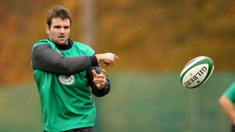 Ulster’s Jared Payne will debut for Ireland at outside centre against SouthAfrica on Saturday. Photograph: Billy Stickland / Inpho