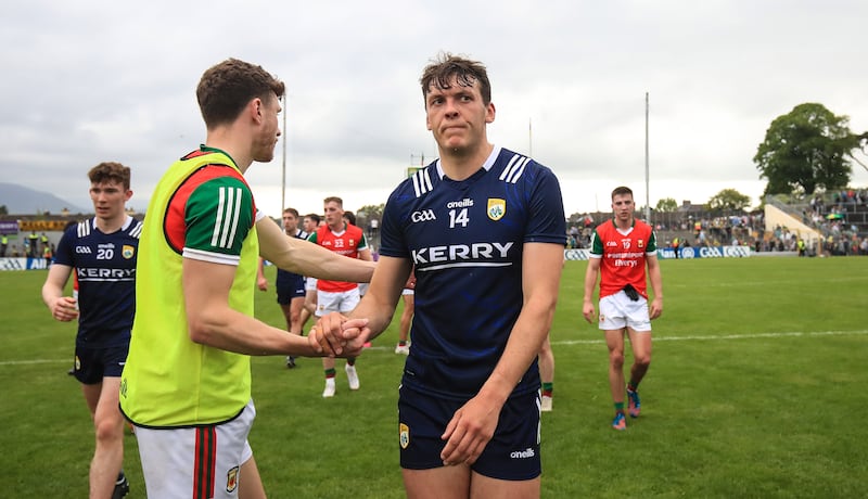 A dejected David Clifford after Kerry's defeat to Mayo at Fitzgerald Stadium. Photograph: Evan Treacy/Inpho