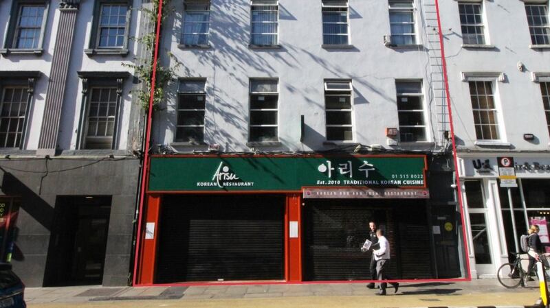 Two mixed-use, four-storey over-basement buildings with a shopfront at ground floor, at 119 & 120 Capel Street, are seeking €1m.