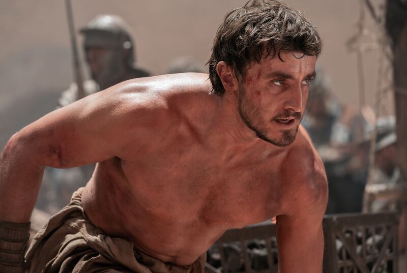 Paul Mescal as Lucius in Gladiator II, directed by Ridley Scott. Photograph: Aidan Monaghan/Paramount Pictures