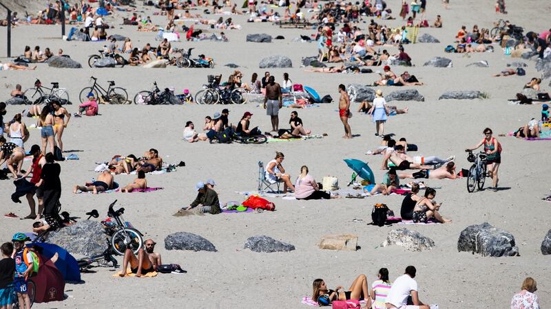 Dollymount beach in Dublin. Photograph: Tom Honan