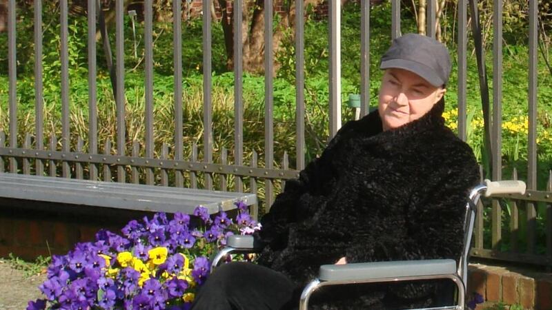 Old friends: Nuala O’Faolain during the trip to Berlin, shortly before her death, in May 2008