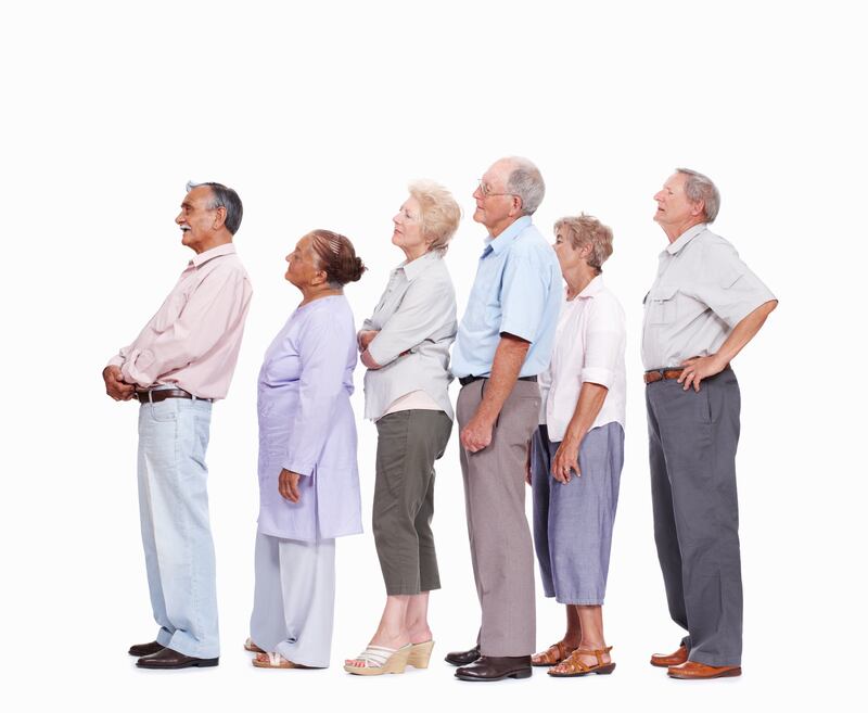 With fewer people working to support a higher number of people retired due to the demographic configuration of the population, this is expected to put a crunch on the exchequer’s coffers. Photograph: iStock