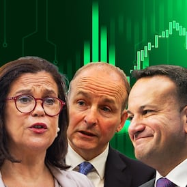Sinn Féin support hits lowest level in three years, falling by six points, poll shows