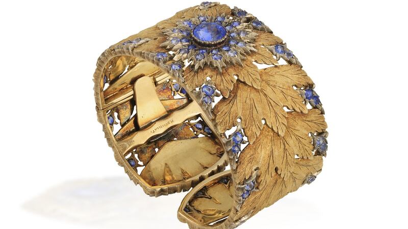 Mario Buccellatti sapphire cuff,  €46,000,  Adam’s