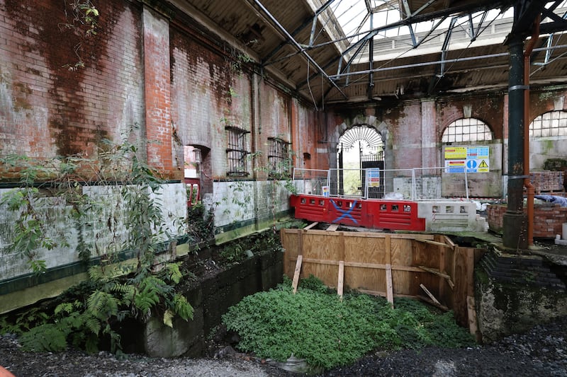 An Taisce identified Iveagh Markets as one of Ireland’s Top 10 Most-at-Risk Buildings in 2019. Photograph: Dara Mac Dónaill








