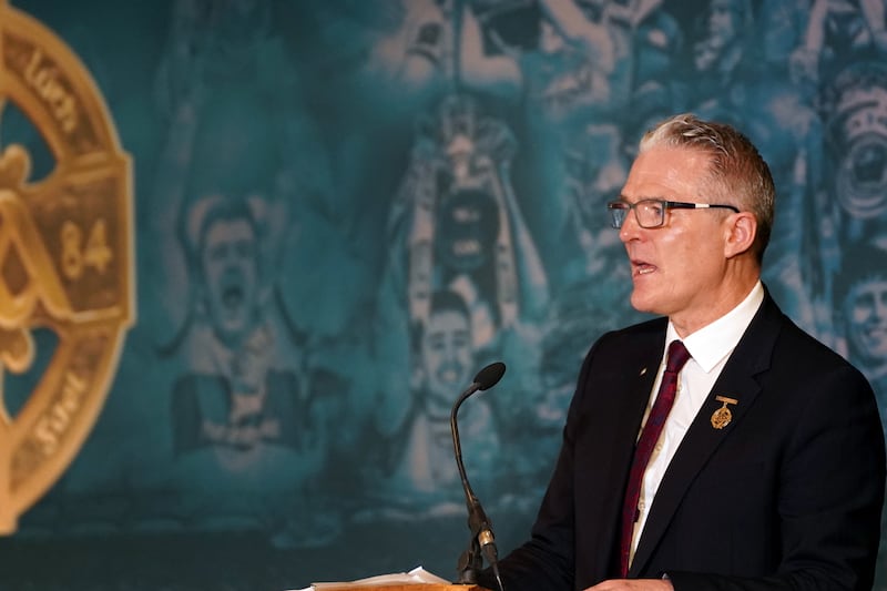 President of the GAA Jarlath Burns at GAA Congress. Photograph: Leah Scholes/Inpho