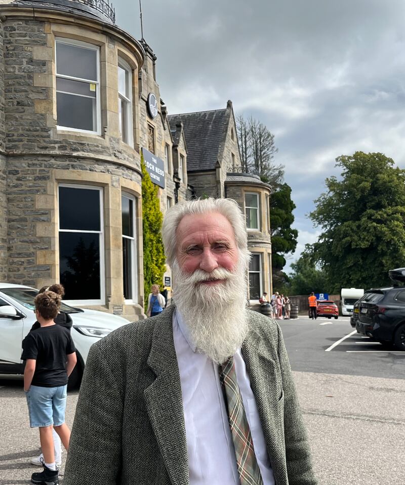 Loch Ness expert and researcher Adrian Shine in Drumnadrochit. Photograph: Mark Paul