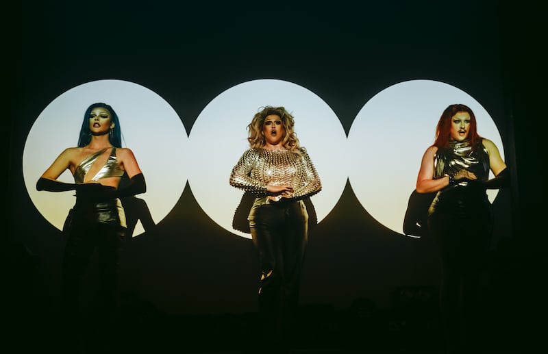 Haus of WIG: Shaqira Knightly, Naomi Diamond and Donna Fella. Photograph: Ciarán Mooney