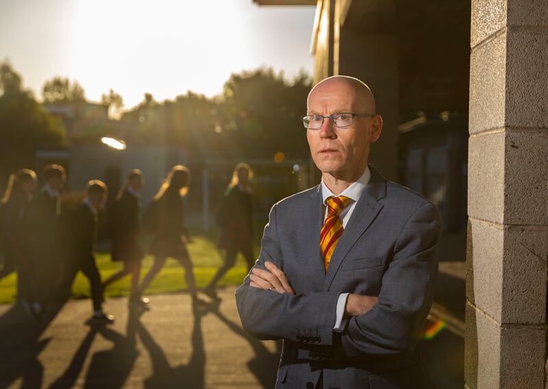 Michael Finn, principal of Gorey Community School in Co Wexford: 'We saw the bills jump before the end of last term, so our finances are a huge concern in the current school year.' Photograph: Patrick Browne