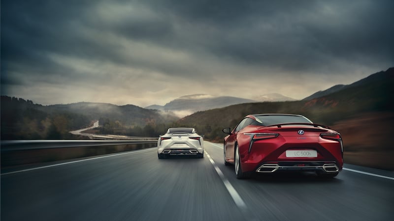 The new Lexus comes in two flavours: the 5-litre 477bhp throaty V8, or the 3.5-litre 299bhp V6 hybrid. Neither is a full-blooded racer; rather both are fast tourers