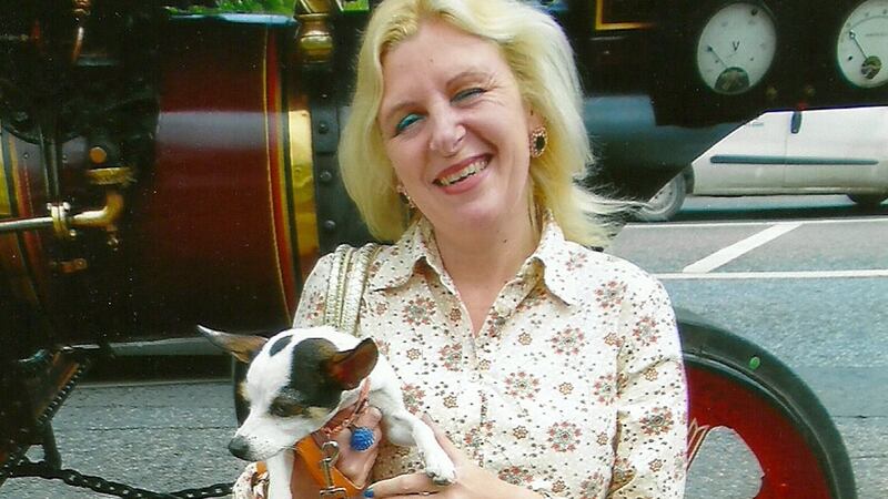 Tina Satchwell on Christmas Day 2016 with her Chihuahua Ruby. Photograph: Irish Examiner