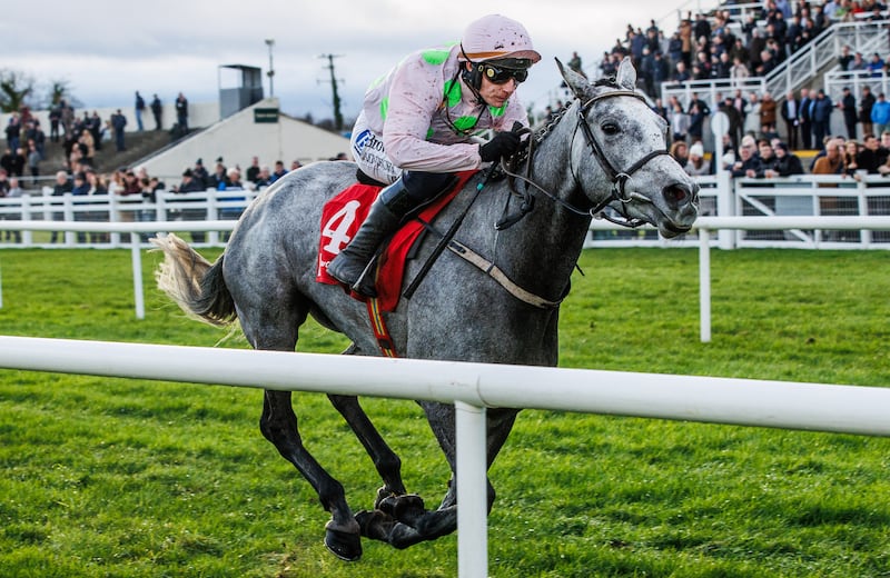 Paul Townend on Lossiemouth coming home to win at Fairyhouse Winter Festival in Decmber 2024. Photograph: Tom Maher/Inpho