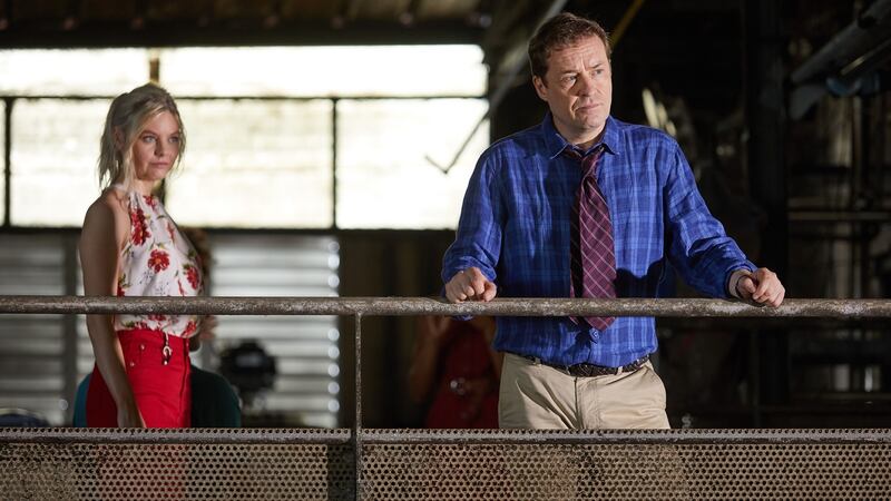 Nell Hudson and Ardal O’Hanlon in Death in Paradise