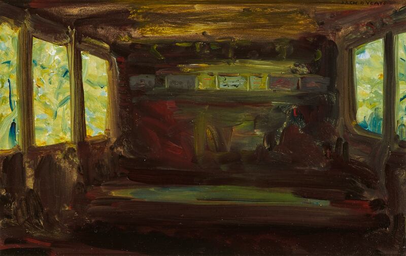 Jack B Yeats, The Train through the Woods, de Vere's, €60,000-€90,000, once owned by actor Peter O'Toole