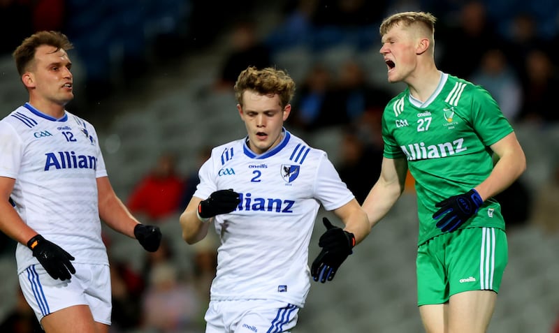 Leinster’s Kevin Quinn reacts to a missed chance at Croke Park. Photograph: James Crombie/Inpho 