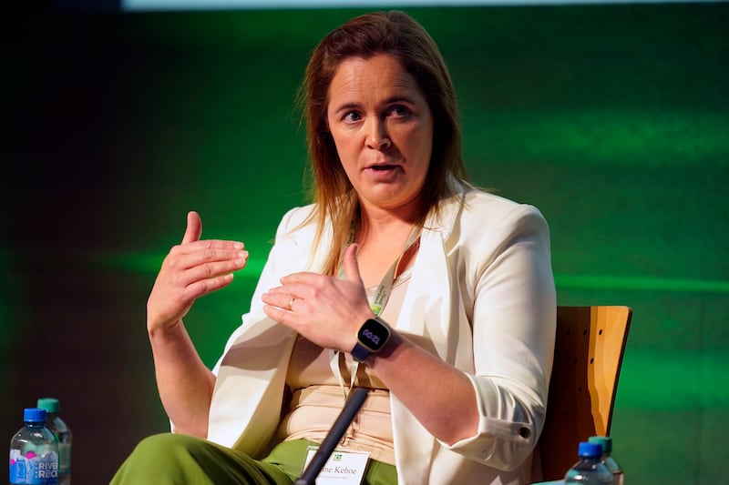 Elaine Kehoe, clinical nurse manager at Merchants Quay Ireland, speaks at The Citizens' Assembly on Drugs Use. Photograph: Niall Carson/PA Wire