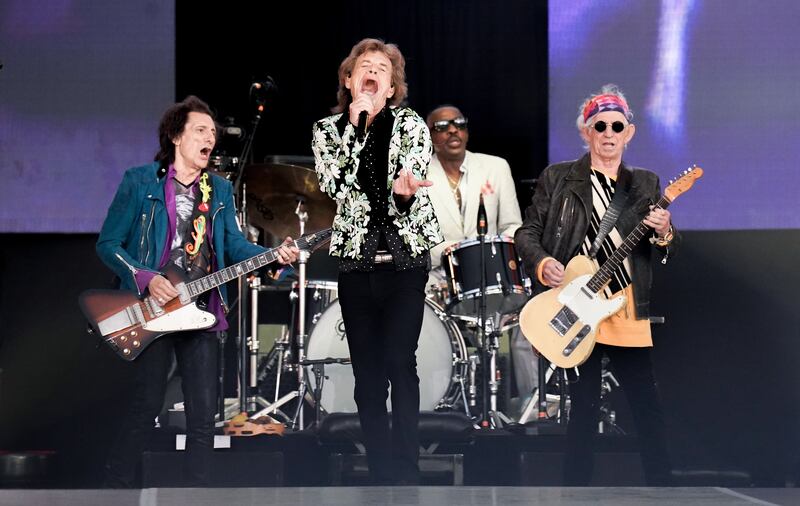 Ronnie Woods, Mick Jagger, Steve Jordan and Keith Richards in 2022/ Photograph: Ian West/PA