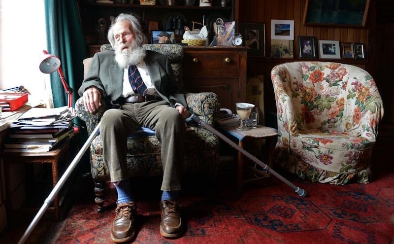 Michael d’Alton, who fought in the second World War to try to stop ‘that awful German monster’. Photograph: Eric Luke