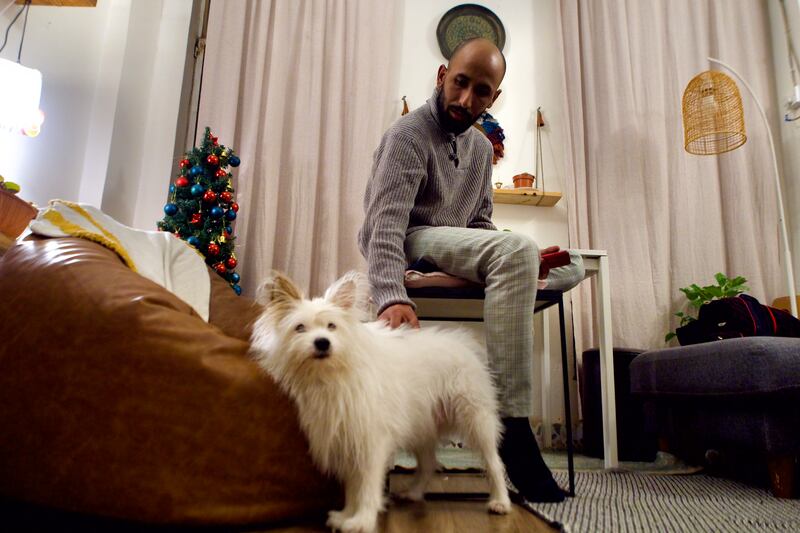 Hatem Tome, a cameraman who documented the Tishreen protests. 'There will be a bigger revolution because the system is still the same.'  Photograph: Lorraine Mallinder