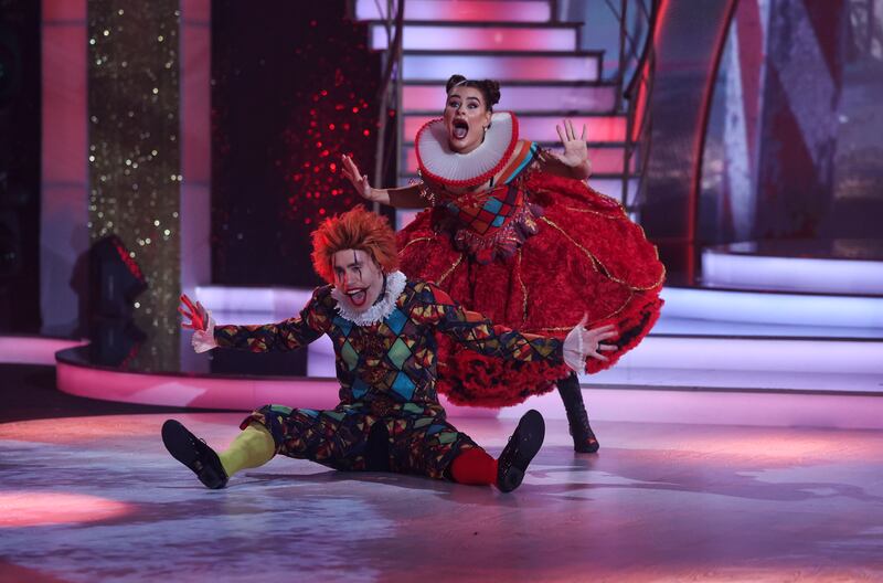 Paralympian champion Jason Smyth with his pro dance partner Karen Byrne. Photograph: Kyran O’Brien/kobpix