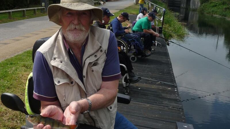 Noel Mulvihill from Athlone IWA team at the angling competition on the Grand Canal in Lucan, Co Dublin.