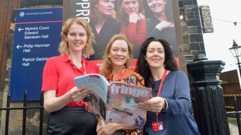 “Breathtaking performances”: Aisling O’Sullivan, Cathy Belton and Derbhle Crotty in Edinburgh, where they appeared in Mark O’Rowe’s The Approach