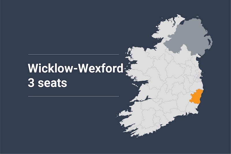 Wicklow-Wexford Constituency map