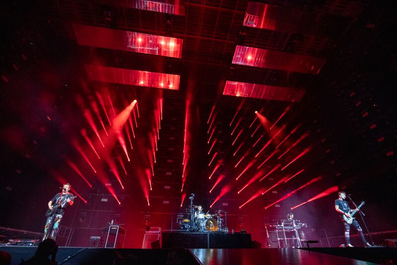 Muse performing at the 3Arena in Dublin. Photograph: Tom Honan