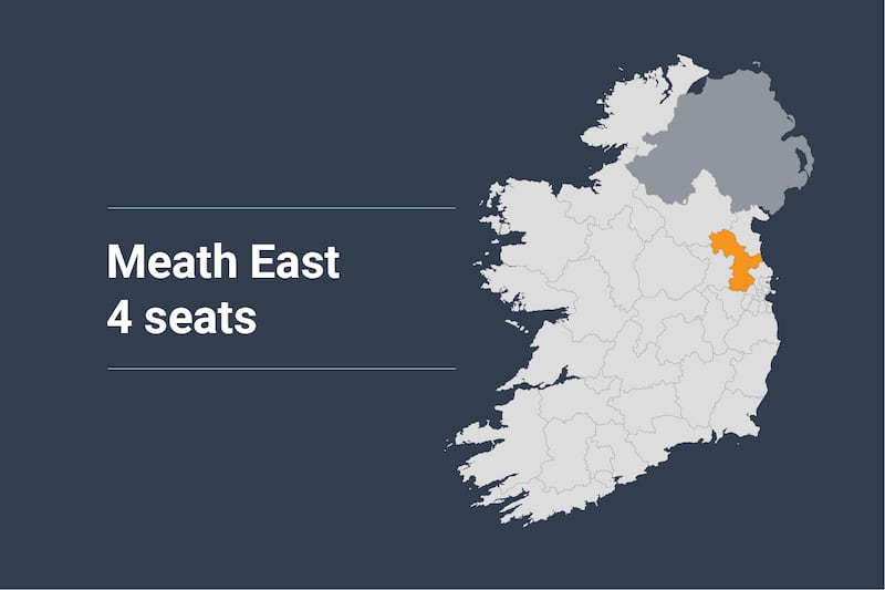 Meath East Constituency map