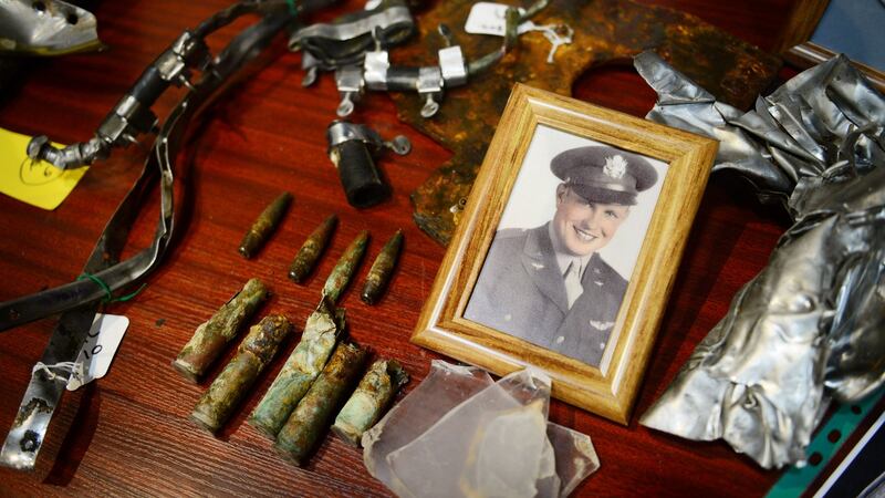 A photograph of Second Lieut Milo E Rundall (22). Photograph: Bryan O’Brien/The Irish Times