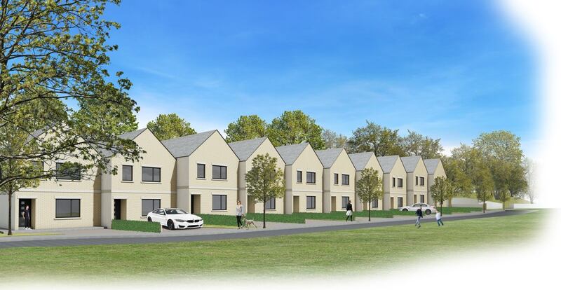 A computer-generated image of the new homes at Kingstone Manor, Greystones, Co Wicklow