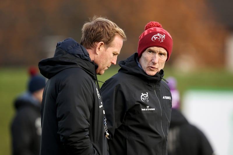 Munster interim head coach Ian Costello. Photograph: Ben Brady/Inpho 