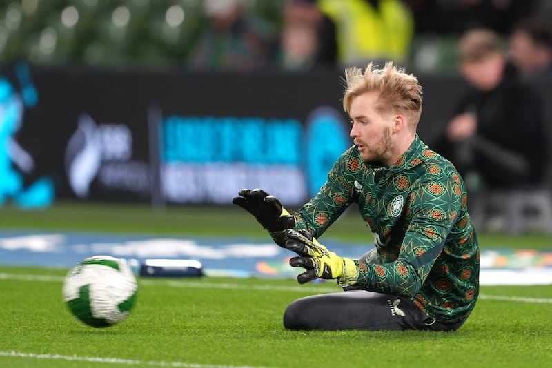 Republic of Ireland goalkeeper Caoimhin Kelleher. Photograph: Brian Lawless/PA Wire