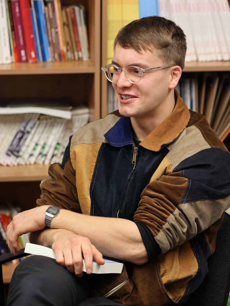 Jason Niland, the youngest member of the Loughrea Irish Language Book Club: 'Housing is a big issue. You can’t go a day without hearing about the lack of houses.' Photograph: Joe O'Shaughnessy