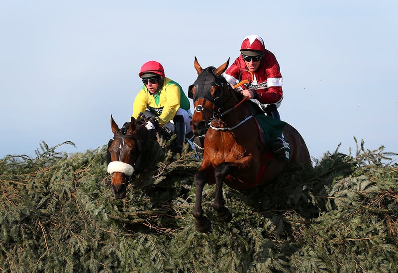 Davy Russell riding Tiger Roll, who won two Grand Nations for Gordon Elliott. Photograph: Alex Livesey/Getty Images