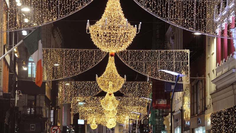 Christmas Lights on Grafton Street in Dublin this year. Photograph: Aidan Crawley Irish Times