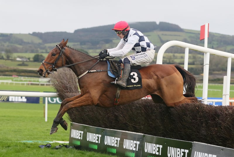 Ballyburn, ridden by Paul Townend, on his way to winning at Punchestown last month. Photograph: Peter Mooney/Inpho