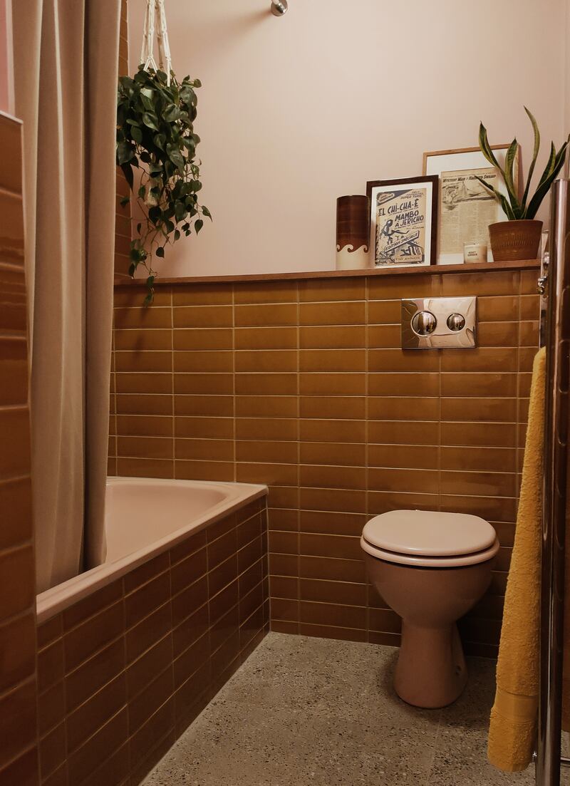 A bathroom designed by Cathy Angelini of Flamingo Interior Design.