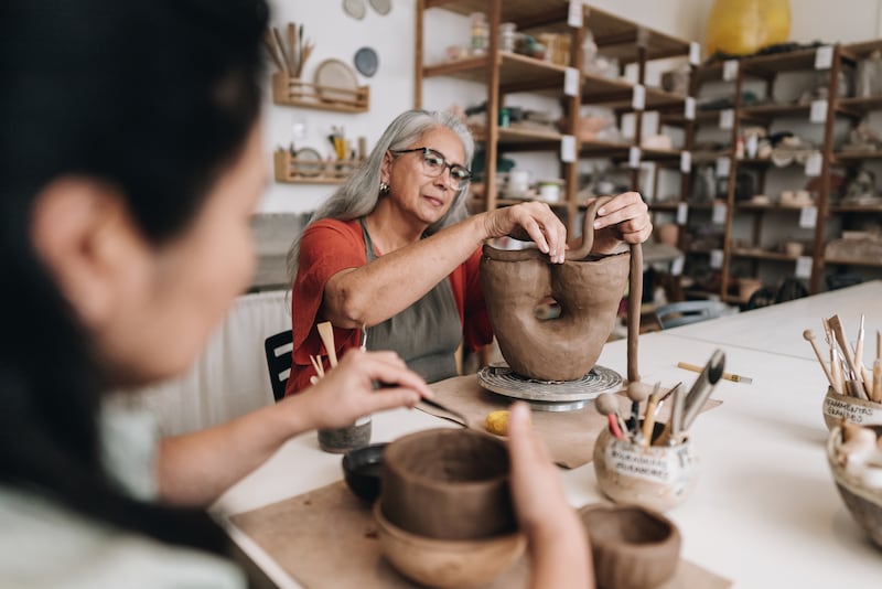 Learning how to make your own ceramics is a perfect hobby for any arty individuals. Photograph: Getty Images