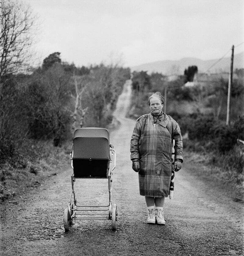 Woman with Pram: Every historical story worth anything is about now.  Photograph: Steve Pyke