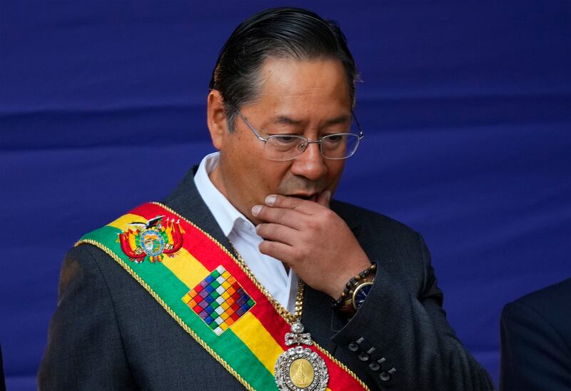 Bolivian president Luis Arce. Photograph: Juan Karita/AP