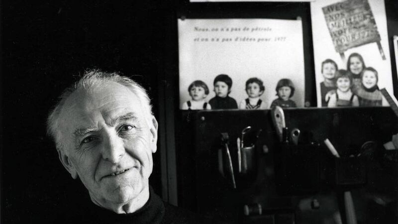 French photographer Robert Doisneau photographed by Bracha L Ettinger in his studio in Montrouge, 1992