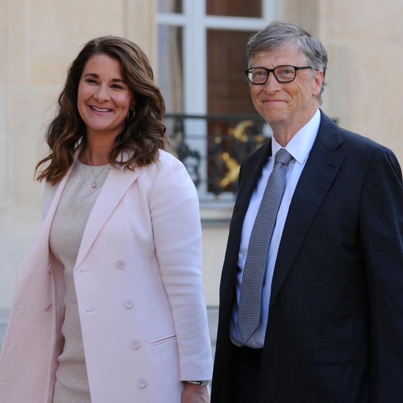 Melinda and Bill Gates. It was reported that Melinda was unhappy with her husband’s connections to Jeffrey Epstein.  Photograph: Frederic Stevens/Getty