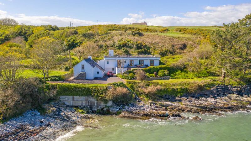 Traharta House and Cottage, Castlehaven, Castletownshend, Co Cork: Property has access to shoreline via steps to the front of the four-bedroom house.